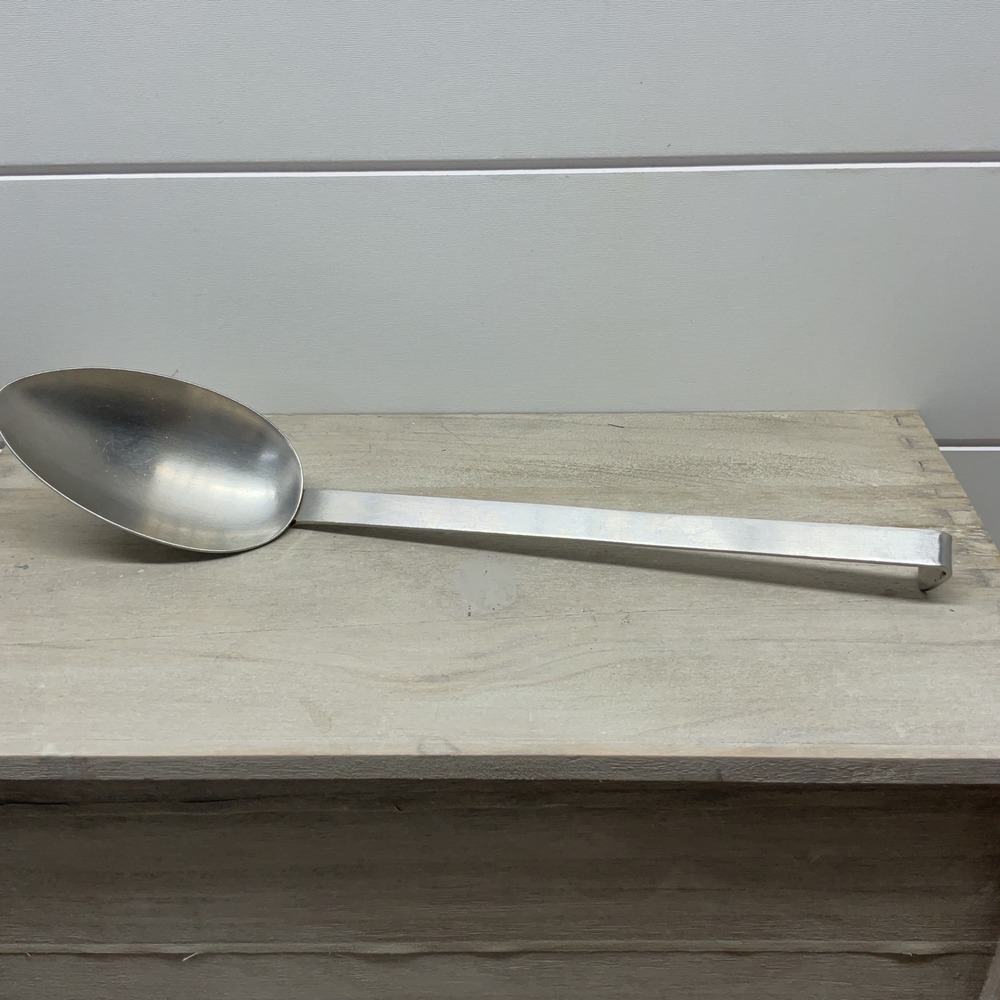Vintage Sola Z Holland Stainless Steel Hooked Handle Serving Spoon 10.75 Inch